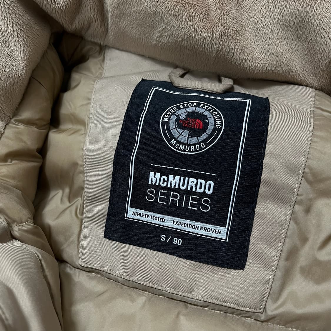 노스페이스 맥머도 시리즈 덕다운 후드 패딩 점퍼 [베이지] S/90 상품이미지6