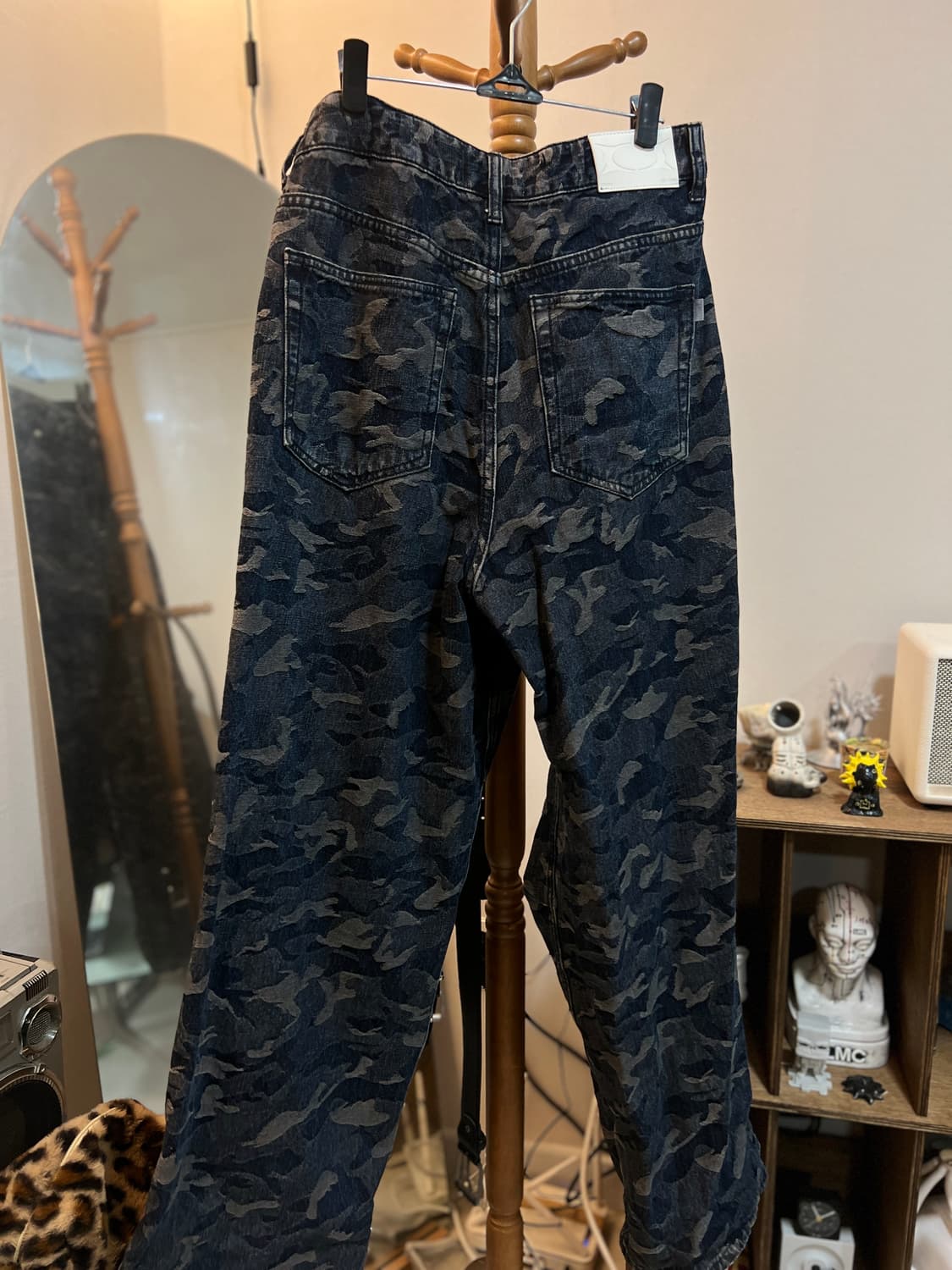 크리틱 카모 데님팬츠 블루블랙 상품이미지4