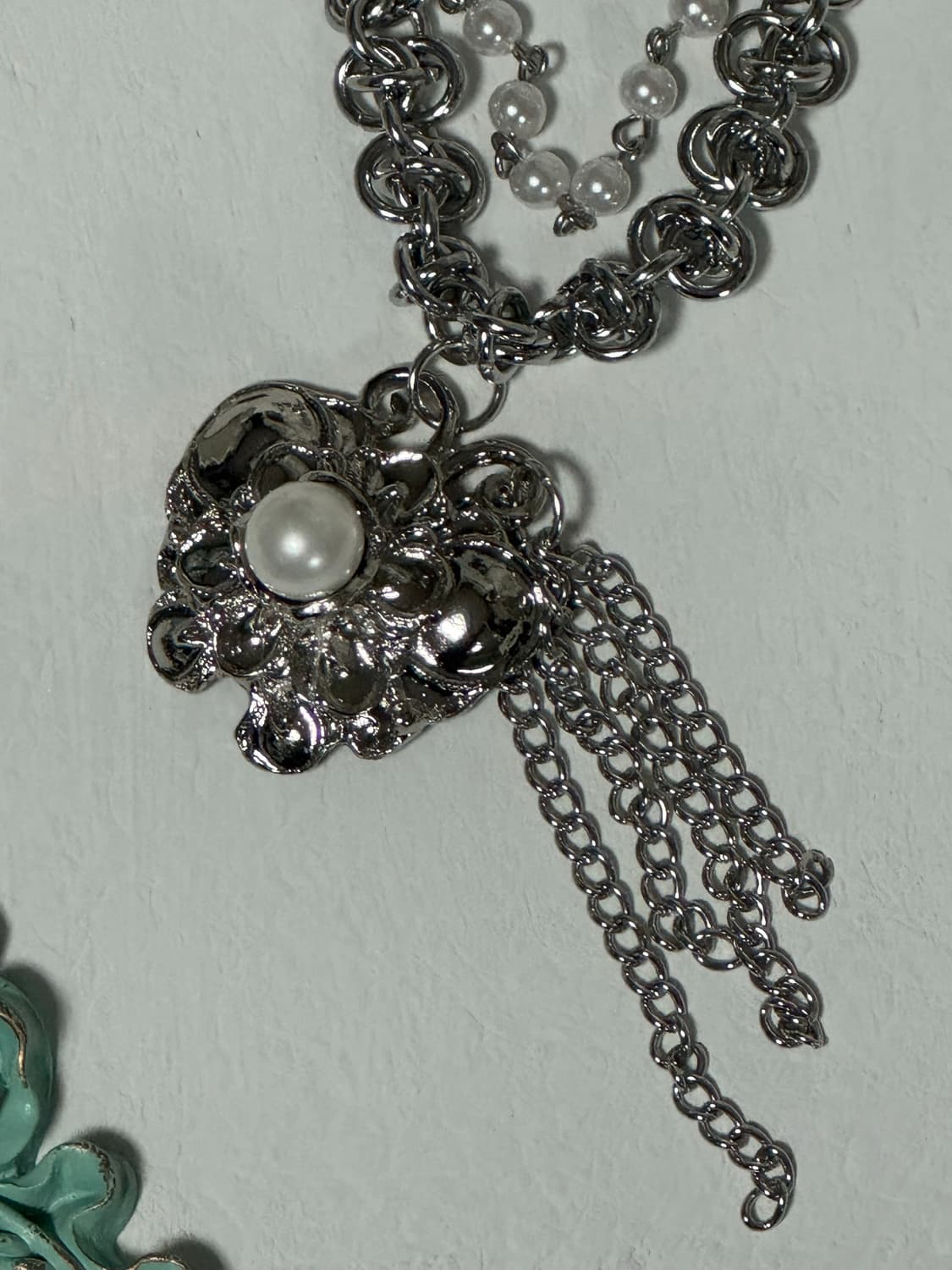 앤틱 오리엔탈 나비 진주 레이어드체인 목걸이 상품이미지10