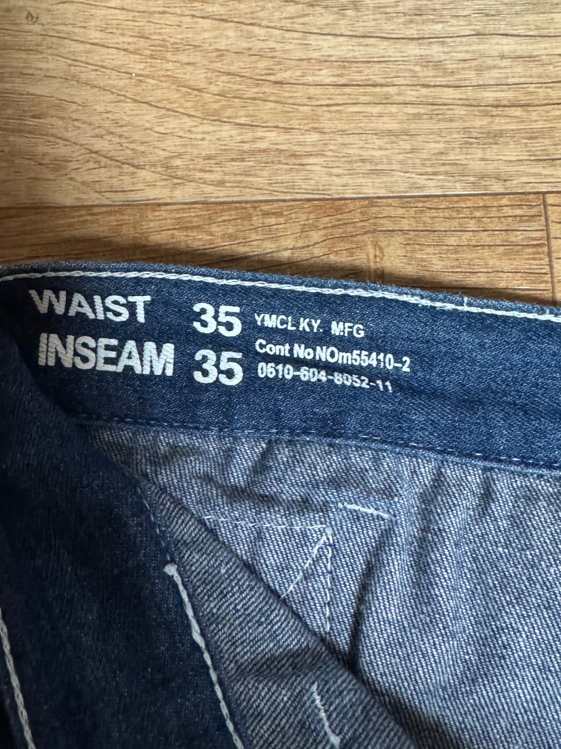 Ymcl ky 퍼티그 데님 팬츠 상품이미지4