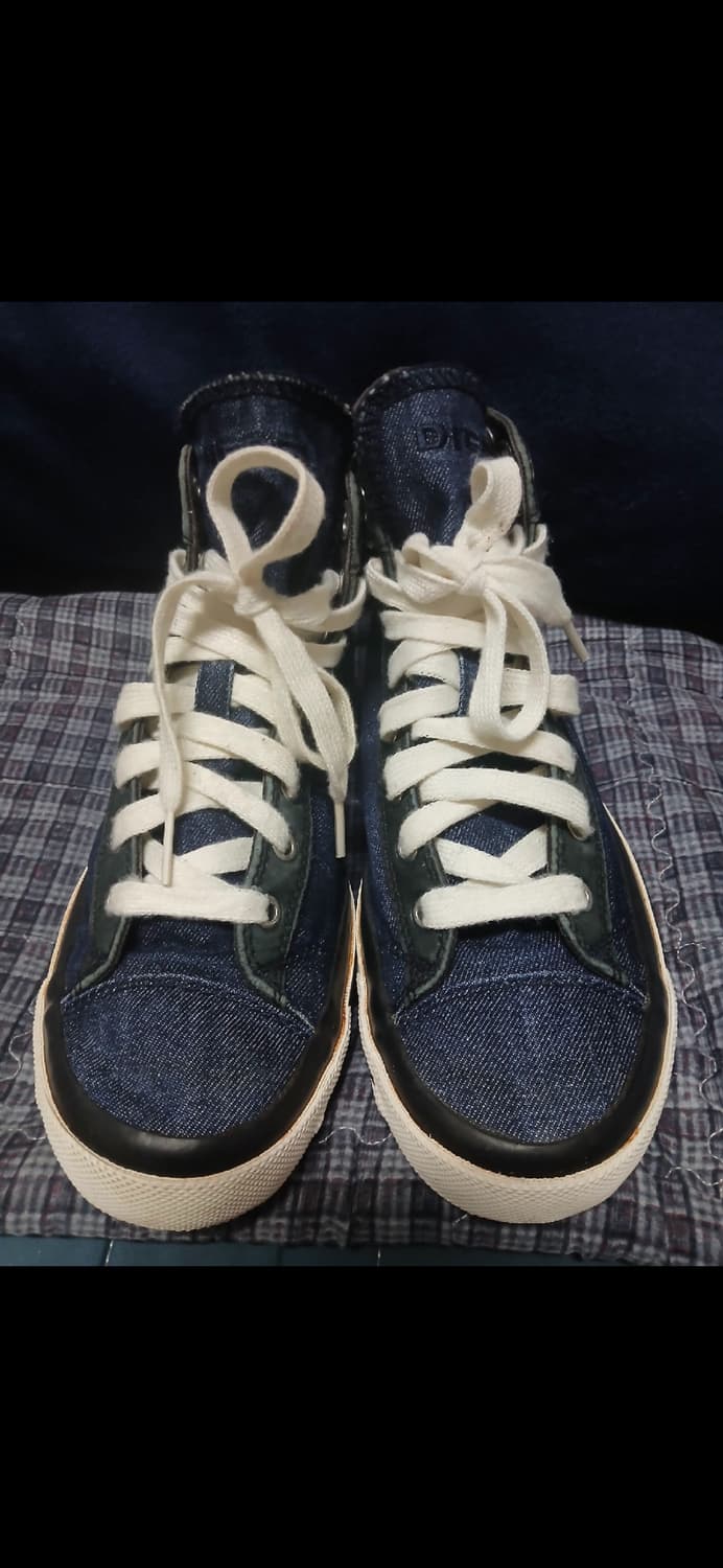 디젤 아일렛 데님 하이탑 스니커즈 260 상품이미지2