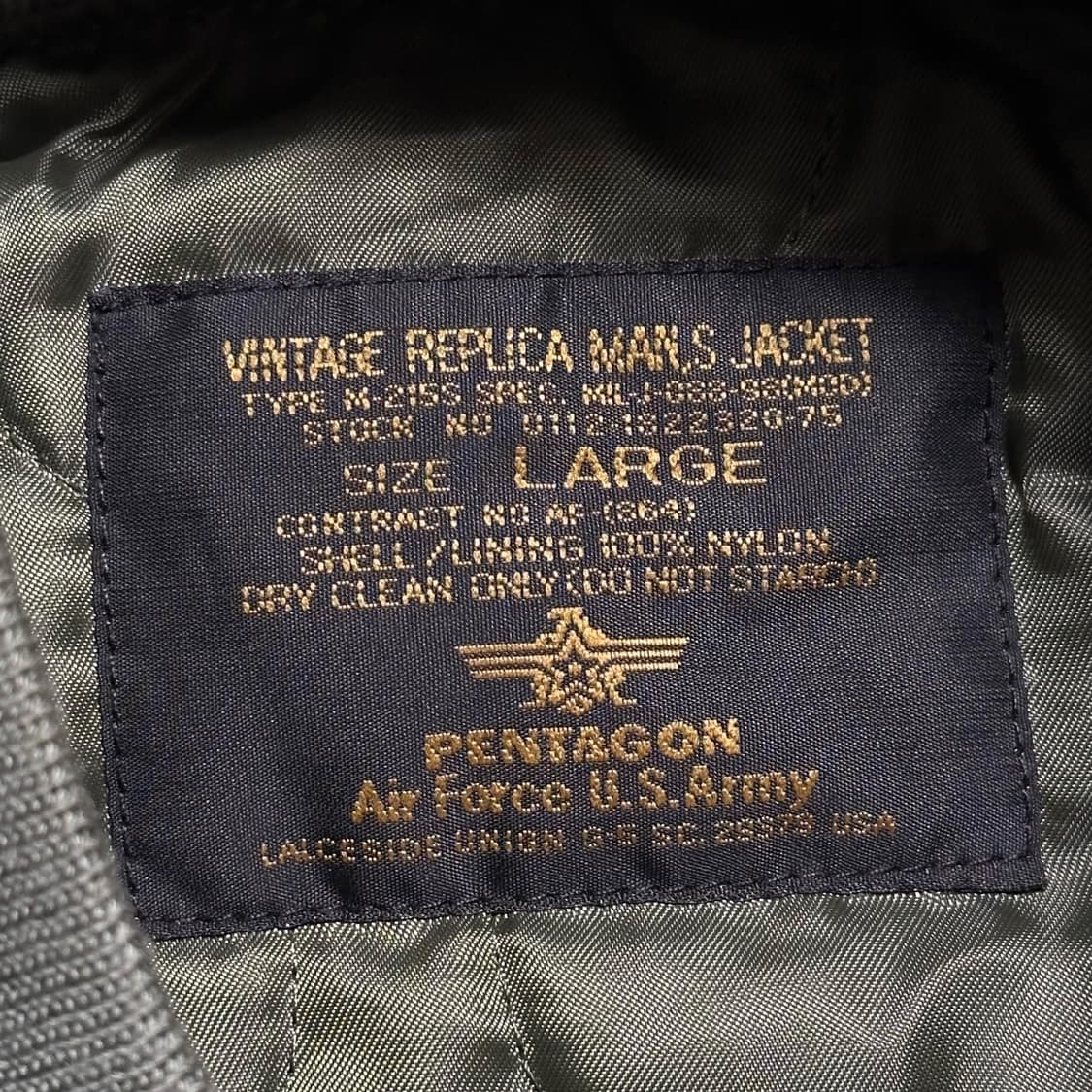 펜타곤 미군 에어포스 ma-1 항공자켓 상품이미지5