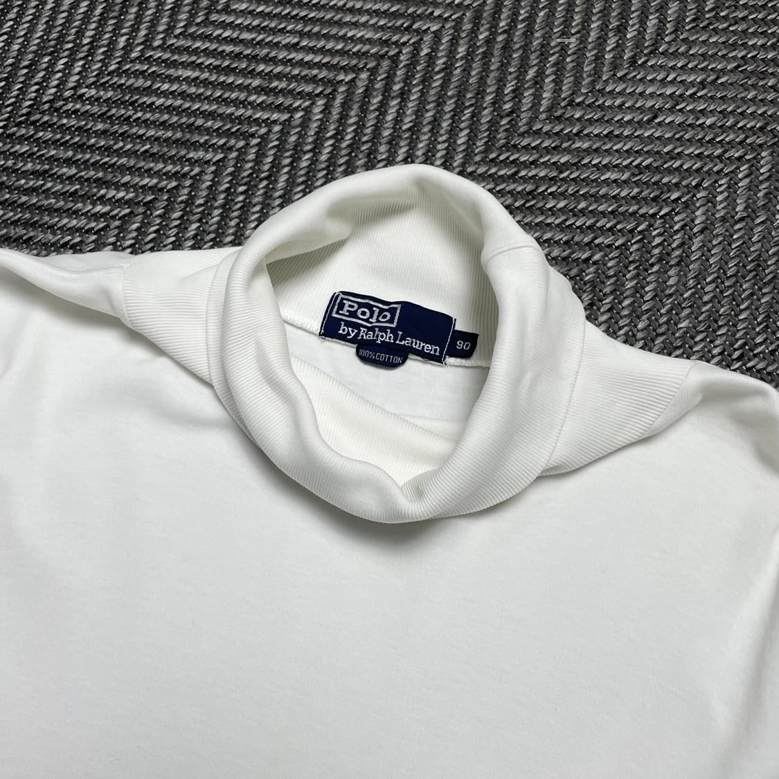 폴로 랄프로렌 포니 터틀넥 긴팔 티셔츠 화이트y 5096 상품이미지3