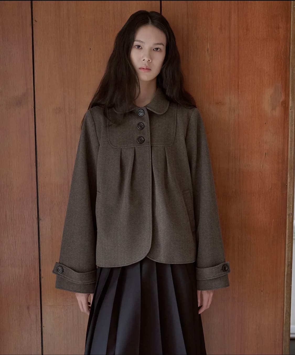 에프에이디 헤링본 숏코트 상품이미지2