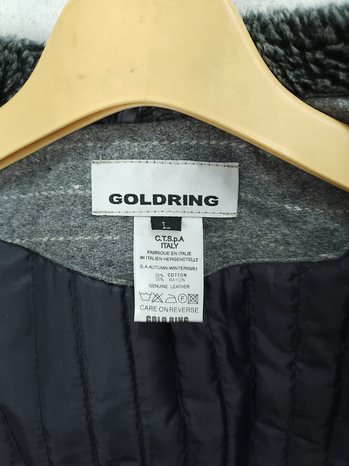 골드링 남성 스트라이프 자켓 100 L 상품이미지8