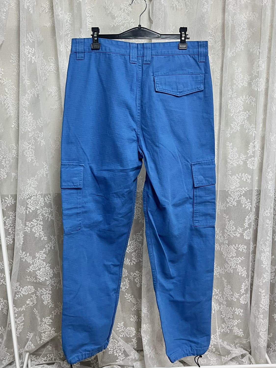 31) 새상품 게스 GUESS 카고 코튼 팬츠 블루 상품이미지2