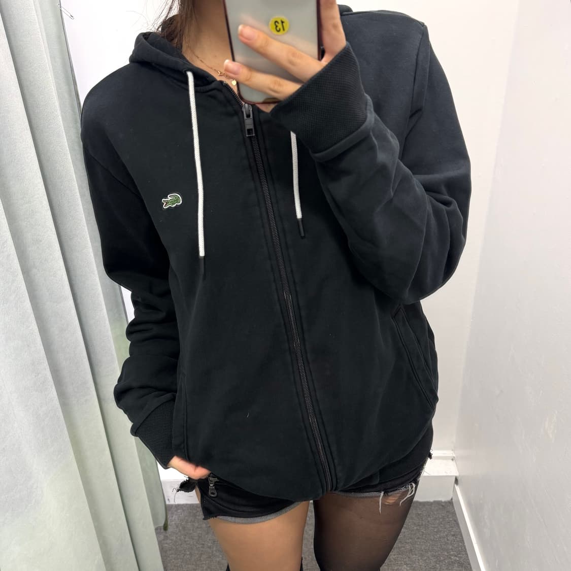 라코스테 블랙 후드집업  상품이미지2