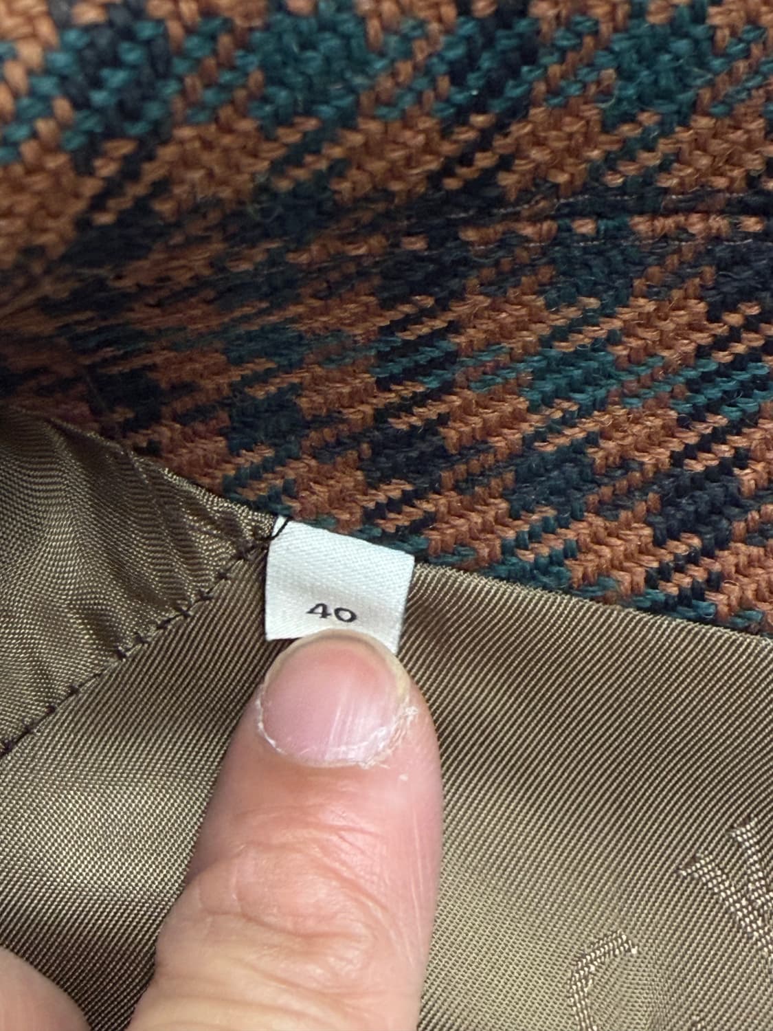 [40] 맥킨토시 하운드투스 체크 울 코트  상품이미지3