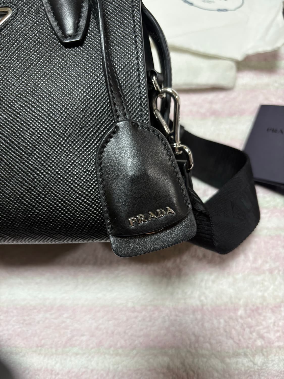 프라다 사피아노 탑 핸들 토트백/숄더백 1BA269 은장 이번주만 판매 상품이미지6