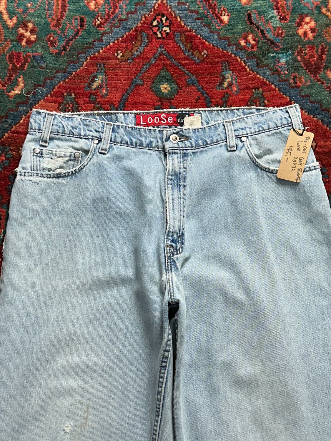 90's USA Made 리바이스 실버탭 배기 데님 팬츠 상품이미지5