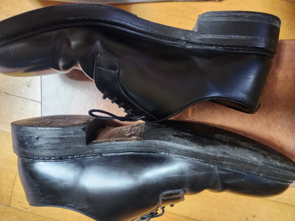 [9사이즈/5회착] 버윅 4406 블랙 더비 상품이미지3