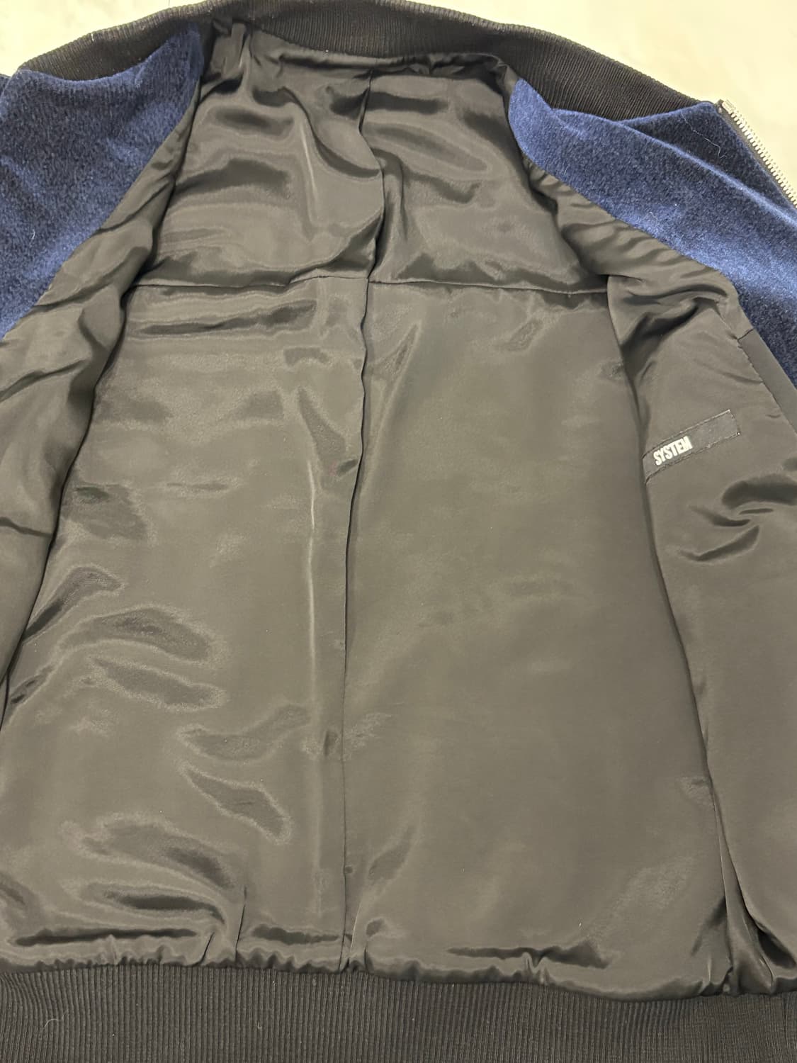 system 니트배색블루종 상품이미지4