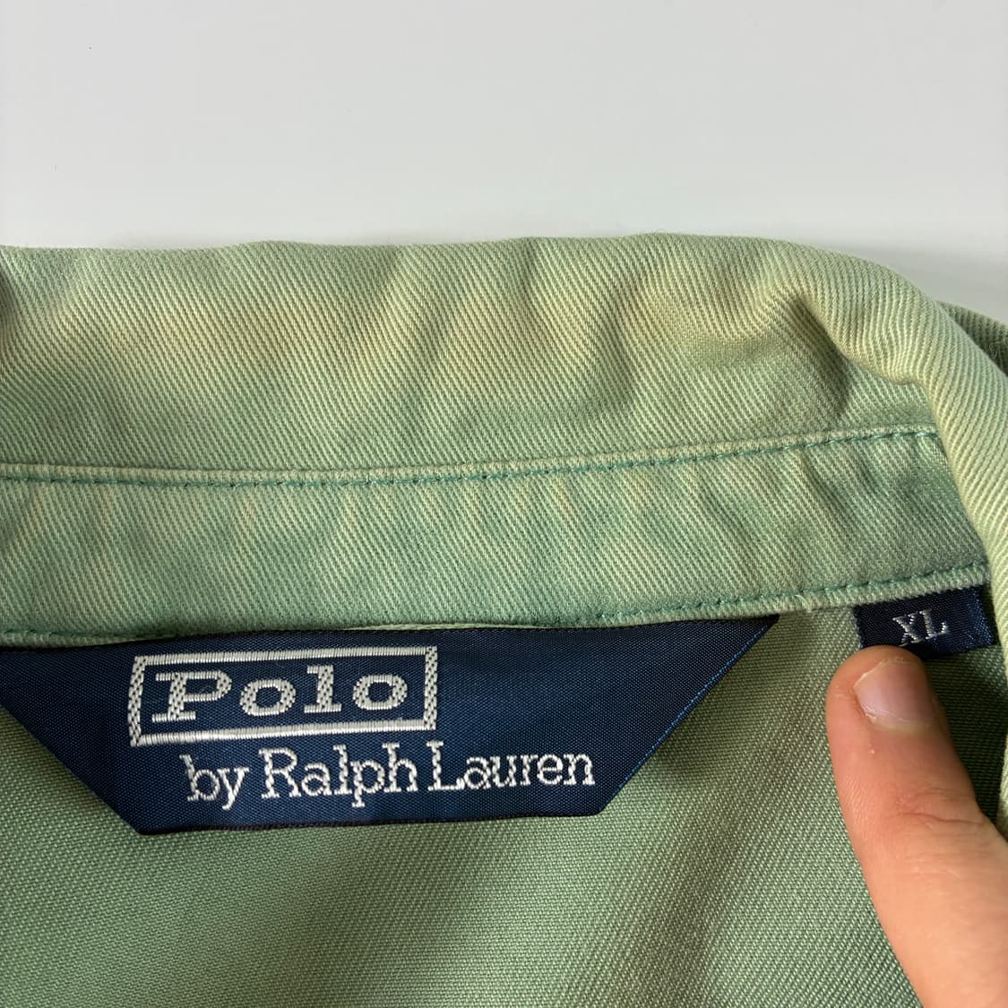 Polo  폴로 랄프로렌 90,s 헤링턴 라이트그린 블루종 자켓 l 상품이미지6
