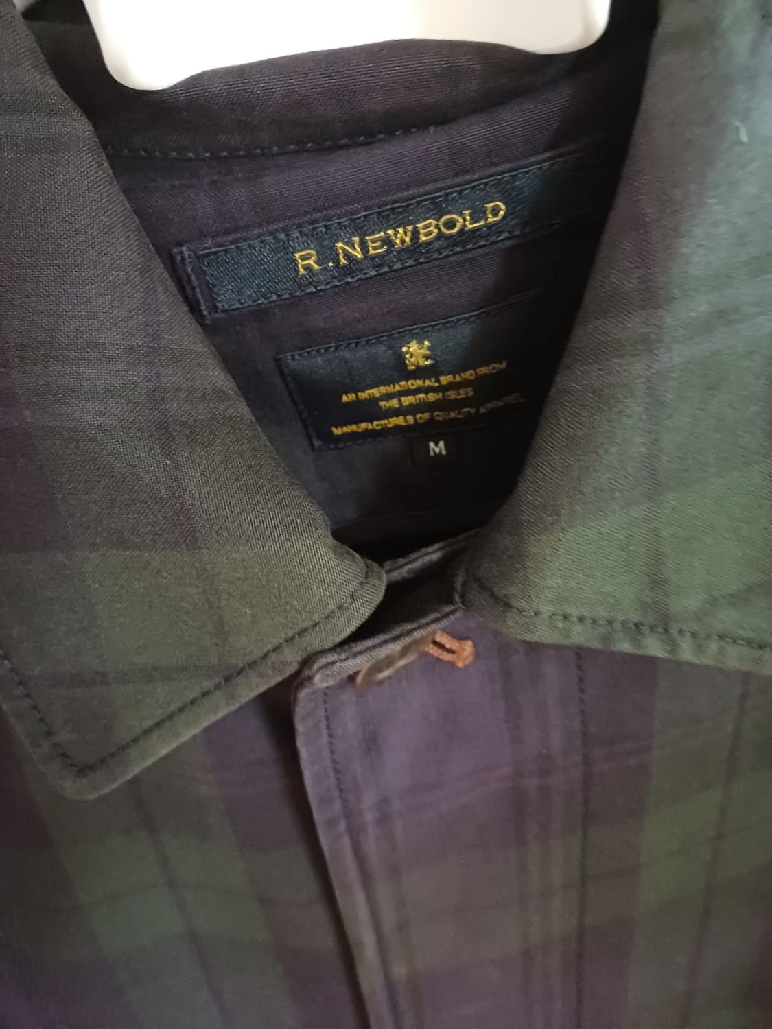 알뉴볼트 R.NEWBOLD 체크 간절기 코트 M 상품이미지3