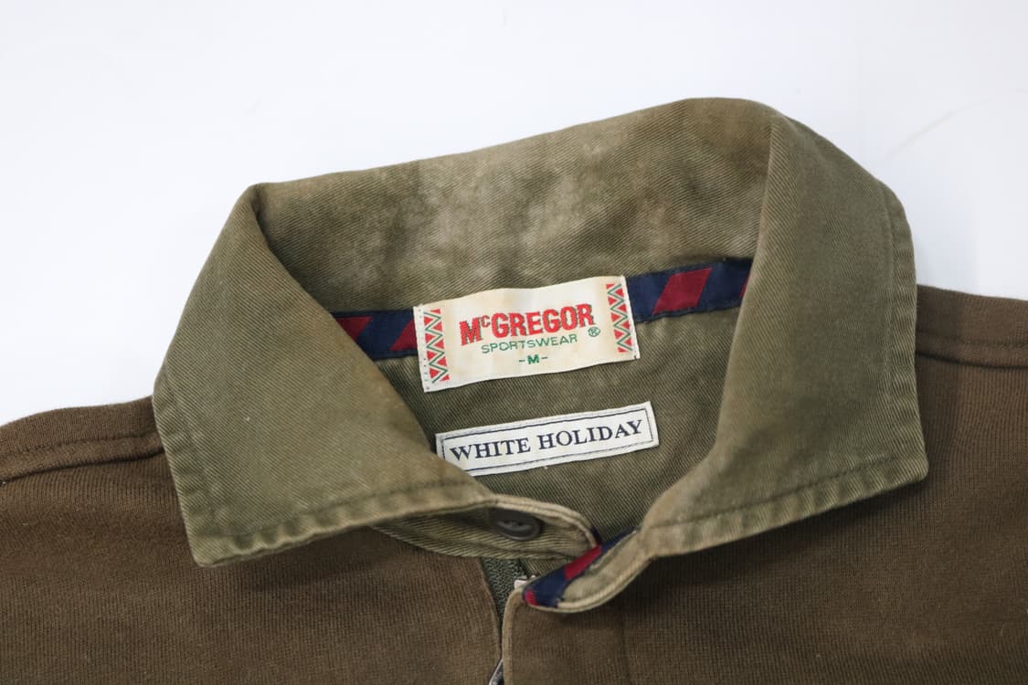 맥그리거 McGREGOR 빈티지 헌팅 포켓 하프 집업 스웻셔츠 (M) 상품이미지4