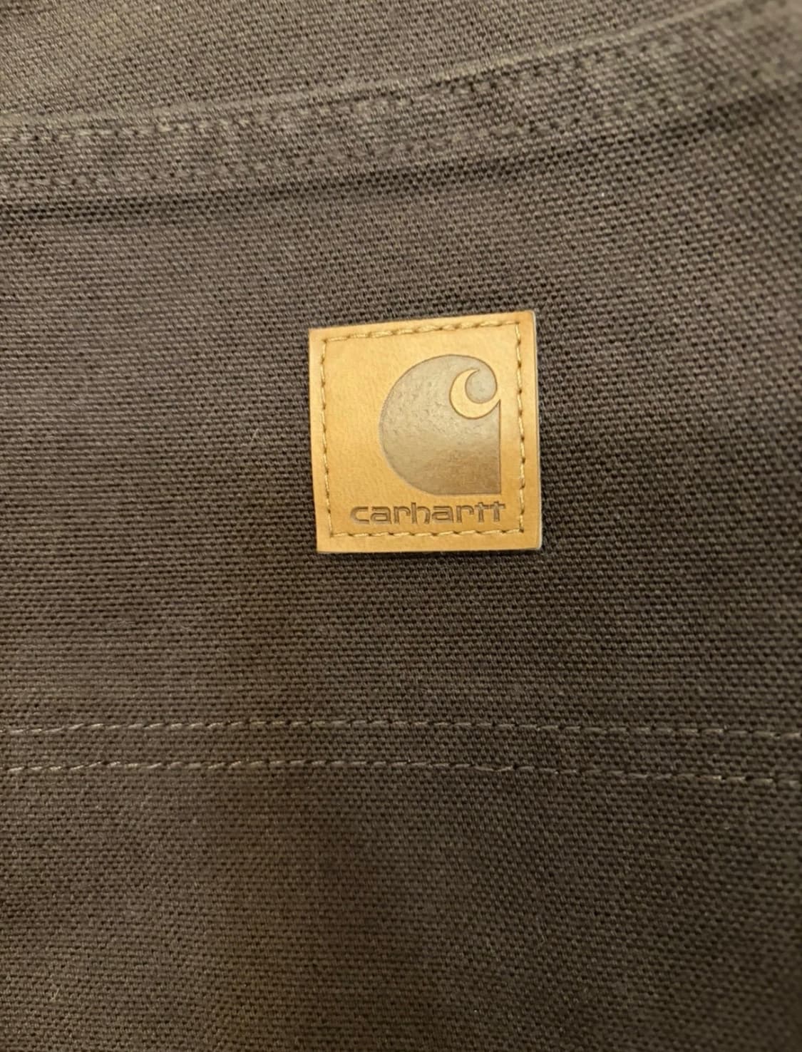 칼하트 더블니 36x32 브라운 덕 캔버스 덩가리핏 상품이미지7