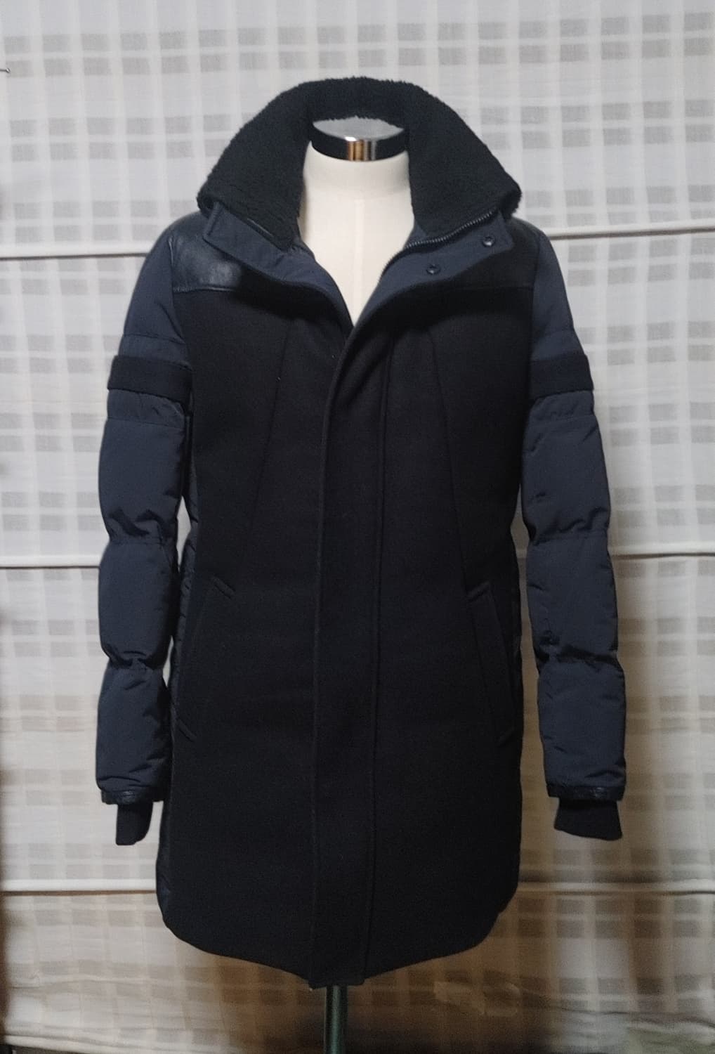 (한섬) 시스템 옴므 네이비 구스다운 패딩 점퍼 100 (슬림) 상품이미지3