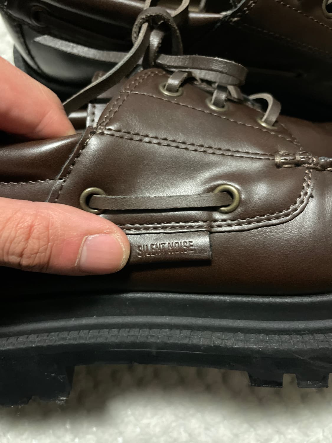 GU X 언더커버 콜라보 데크 슈즈 브라운 상품이미지7