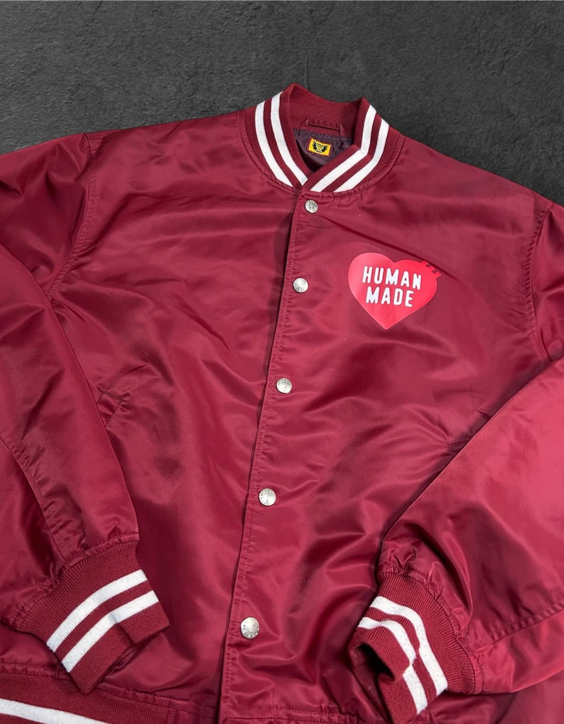 휴먼메이드 나일론 스타디움 자켓 버건디 S 상품이미지2