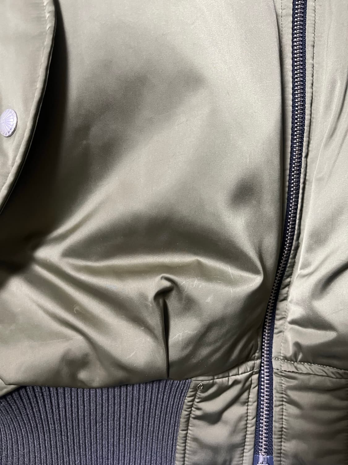 애프터프레이 리버시블 봄버 ma-1 카키 상품이미지6