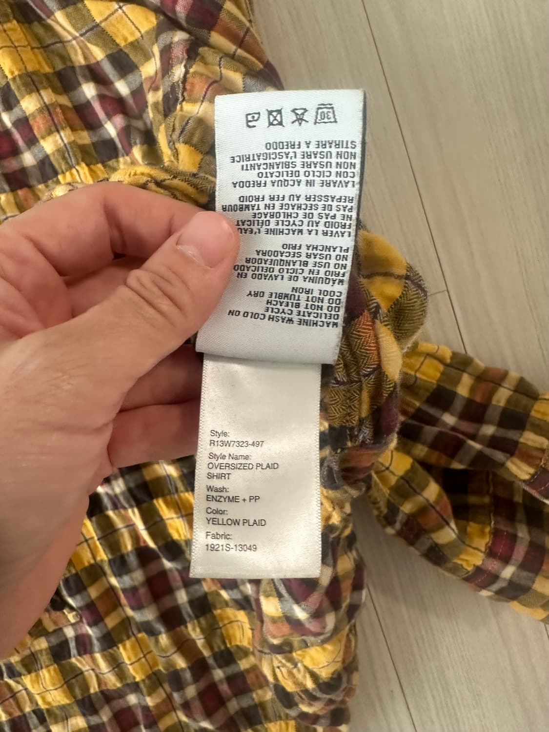 R13체크셔츠 상품이미지4