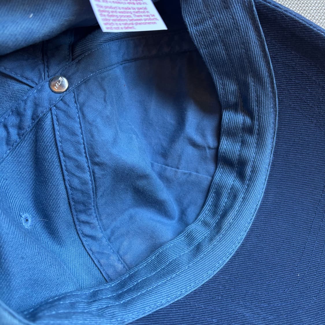 MLB 24N 바시티 빈티지 컬시브 배색 언스트럭쳐 볼캡 상품이미지10