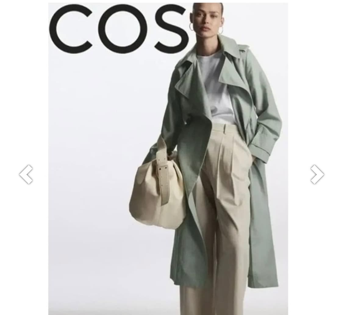 COS 코스 롱트렌치 린넨  코트  34 신형 리오셀 상품이미지1
