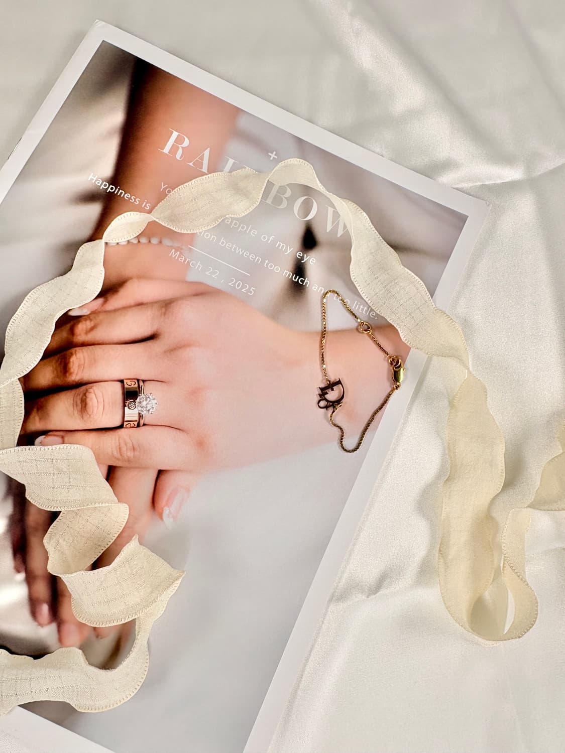 디올 오블리크 로고 팔찌 상품이미지4