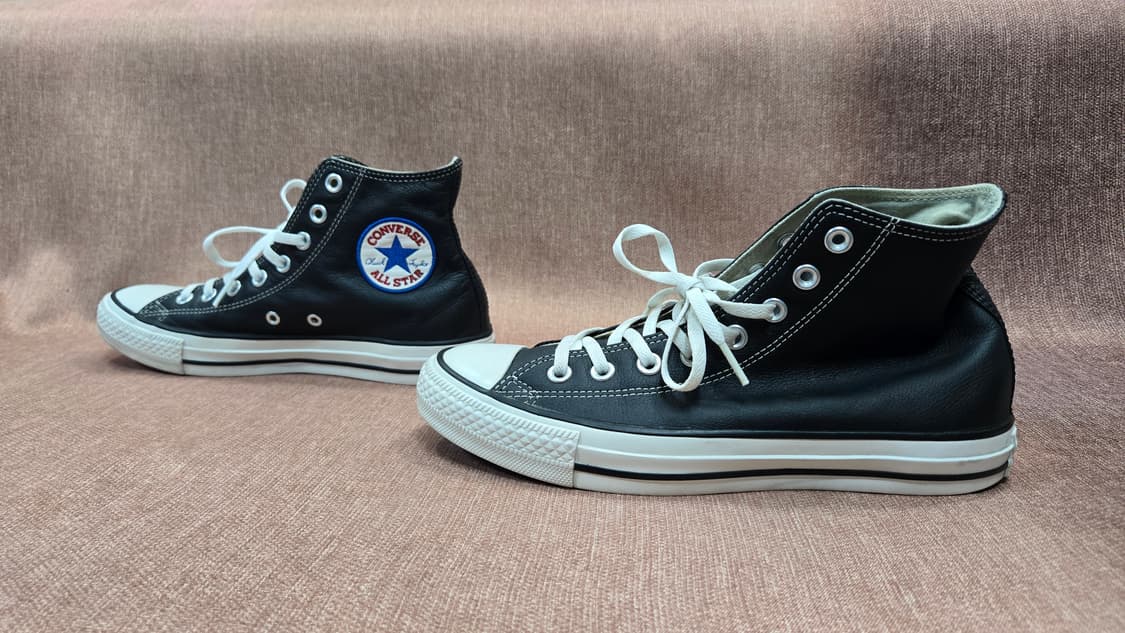 컨버스 250mm- 척테일러 올스타 가죽 하이 블랙 2 상품이미지4