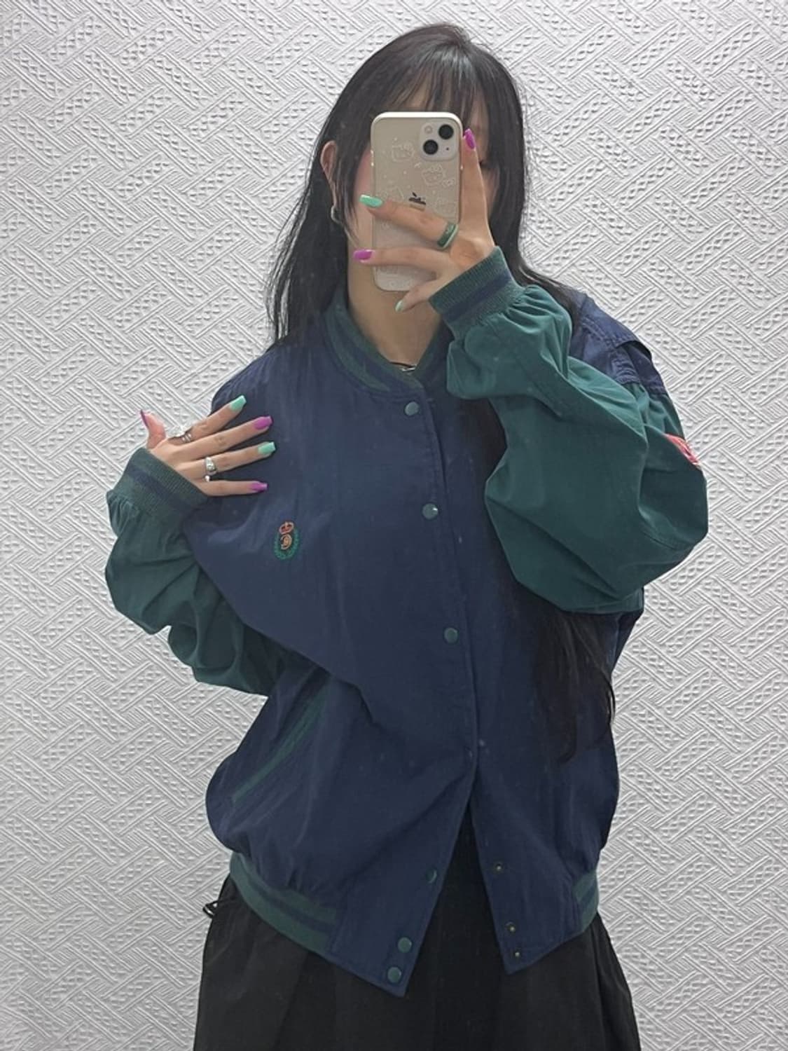 챕스 랄프로렌 올드스쿨 90s 오버핏 야구잠바 바시티자켓 M C07328 상품이미지1