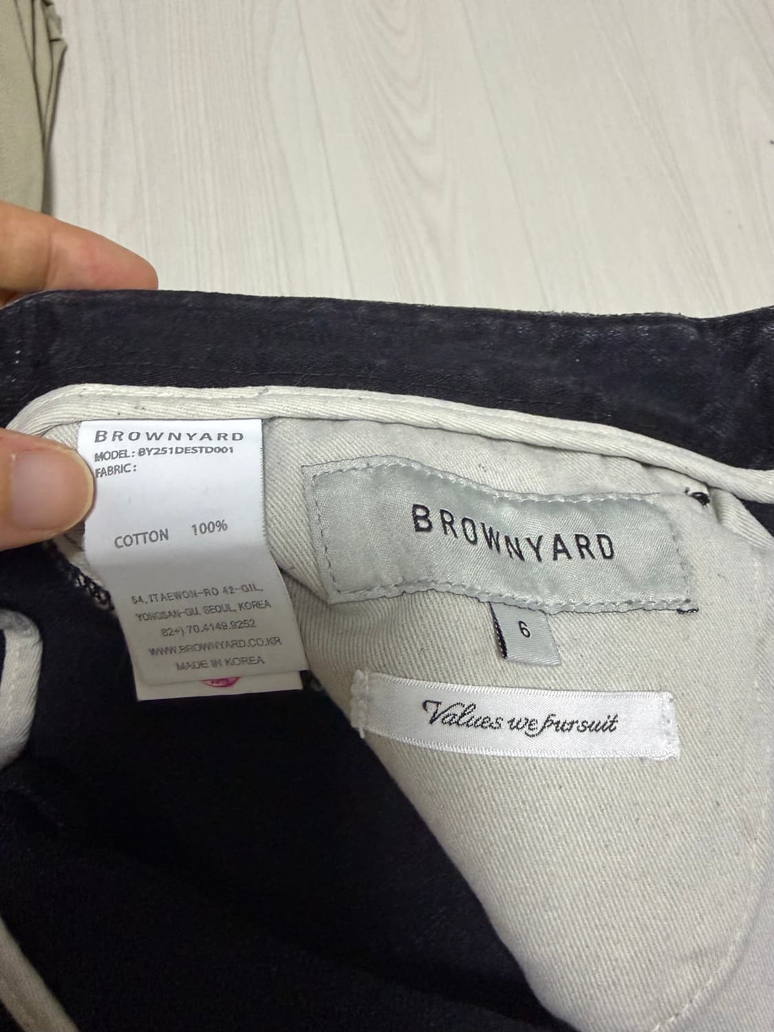 [6] 브라운야드 Straight Denim 팝니다 상품이미지9