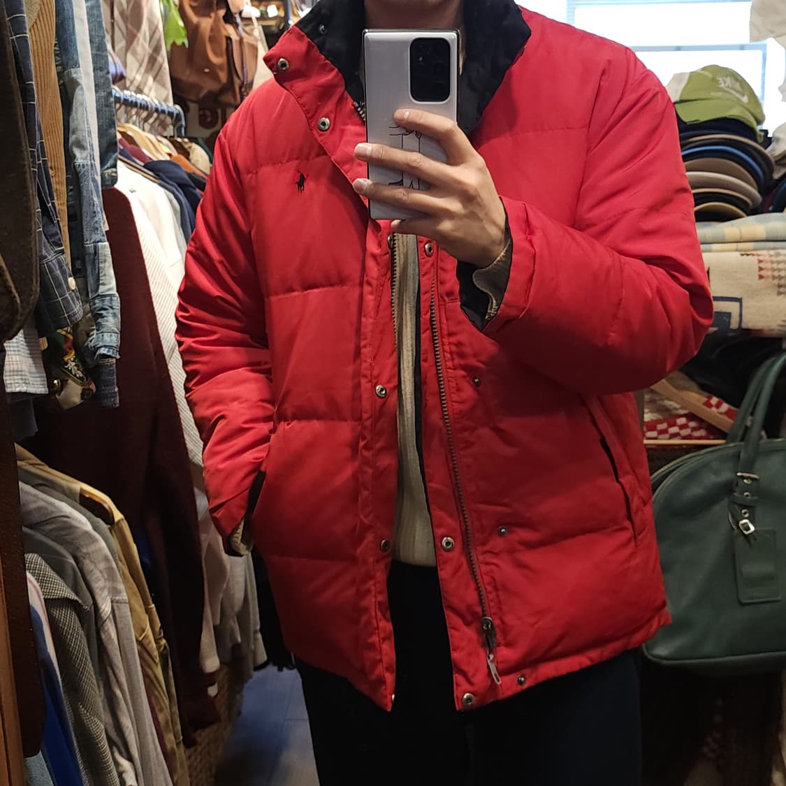 폴로 랄프로렌 다운 패딩 리버시블 푸퍼 다운 패딩 S 상품이미지9