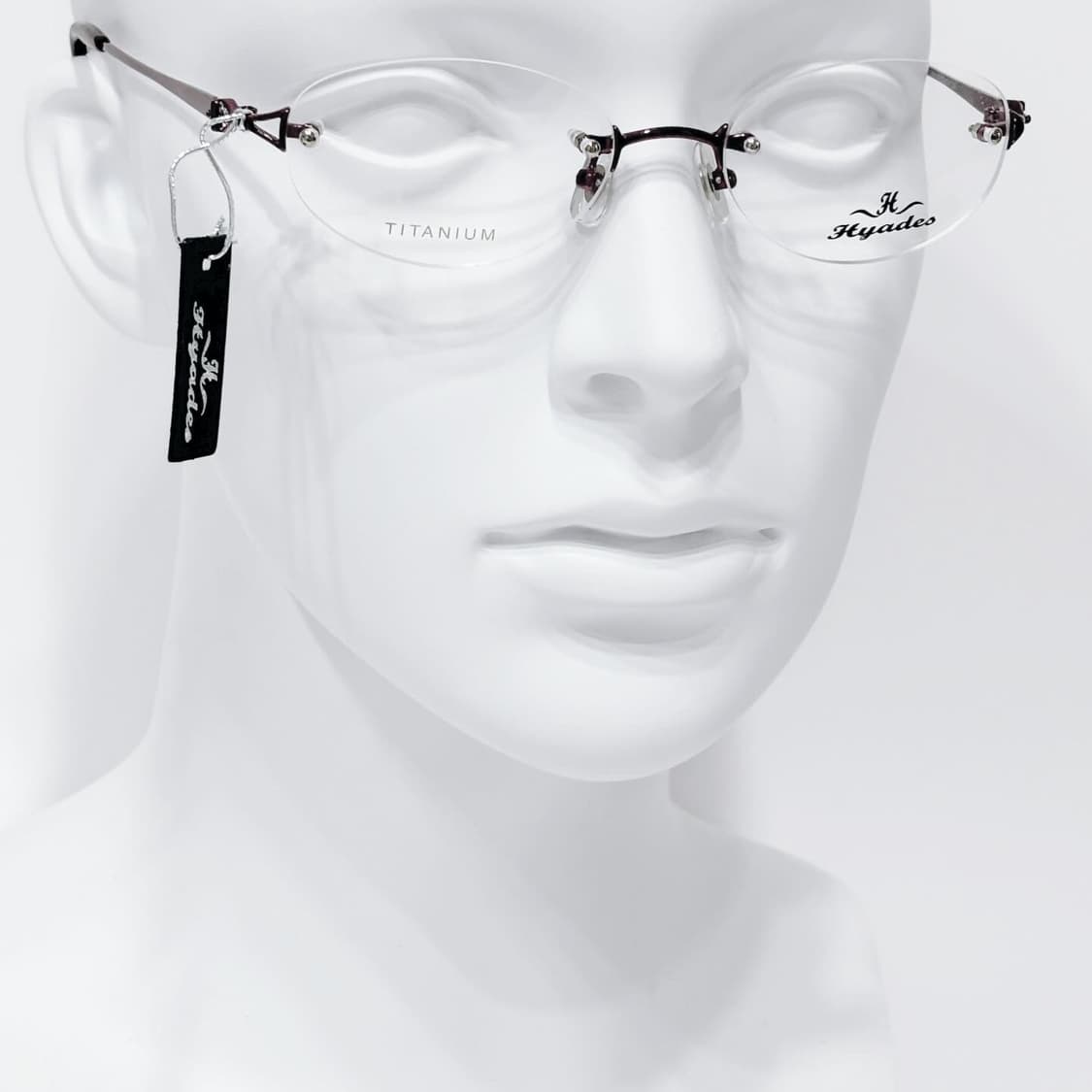 HYADES 버건디 큐빅 무테 데드스탁 빈티지안경 상품이미지6