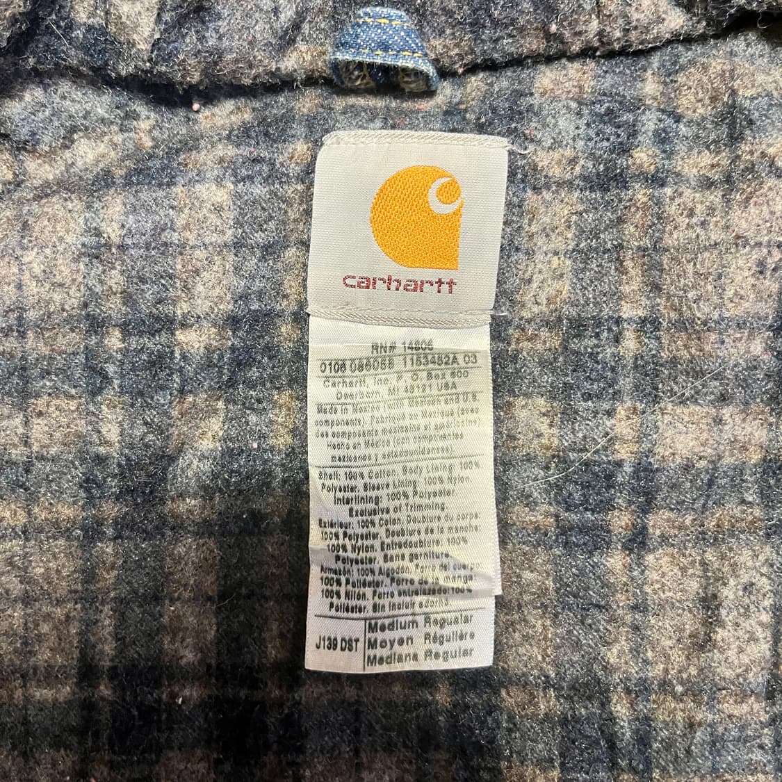 [M] 00s 빈티지 칼하트 US 액티브 자켓 J139 DST 상품이미지3