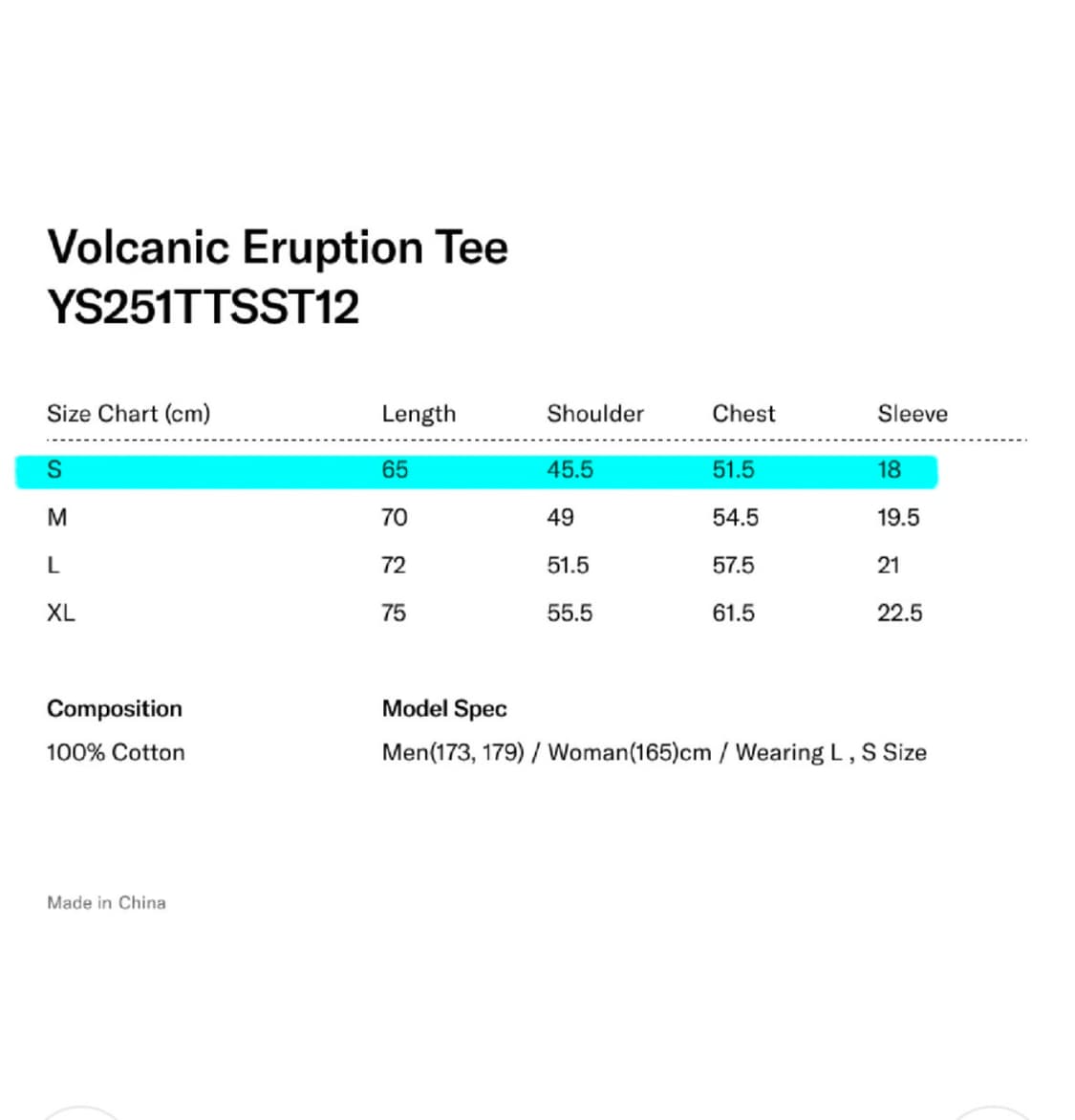 Yeseyesee volcanic eruption tee 상품이미지3
