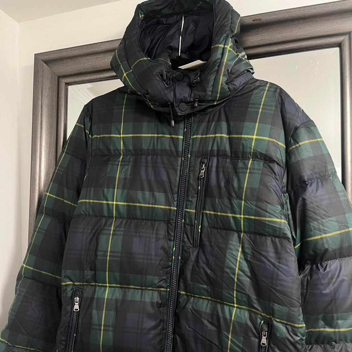 20s 폴로 랄프로렌 타탄 체크 다운 패딩 자켓 상품이미지2