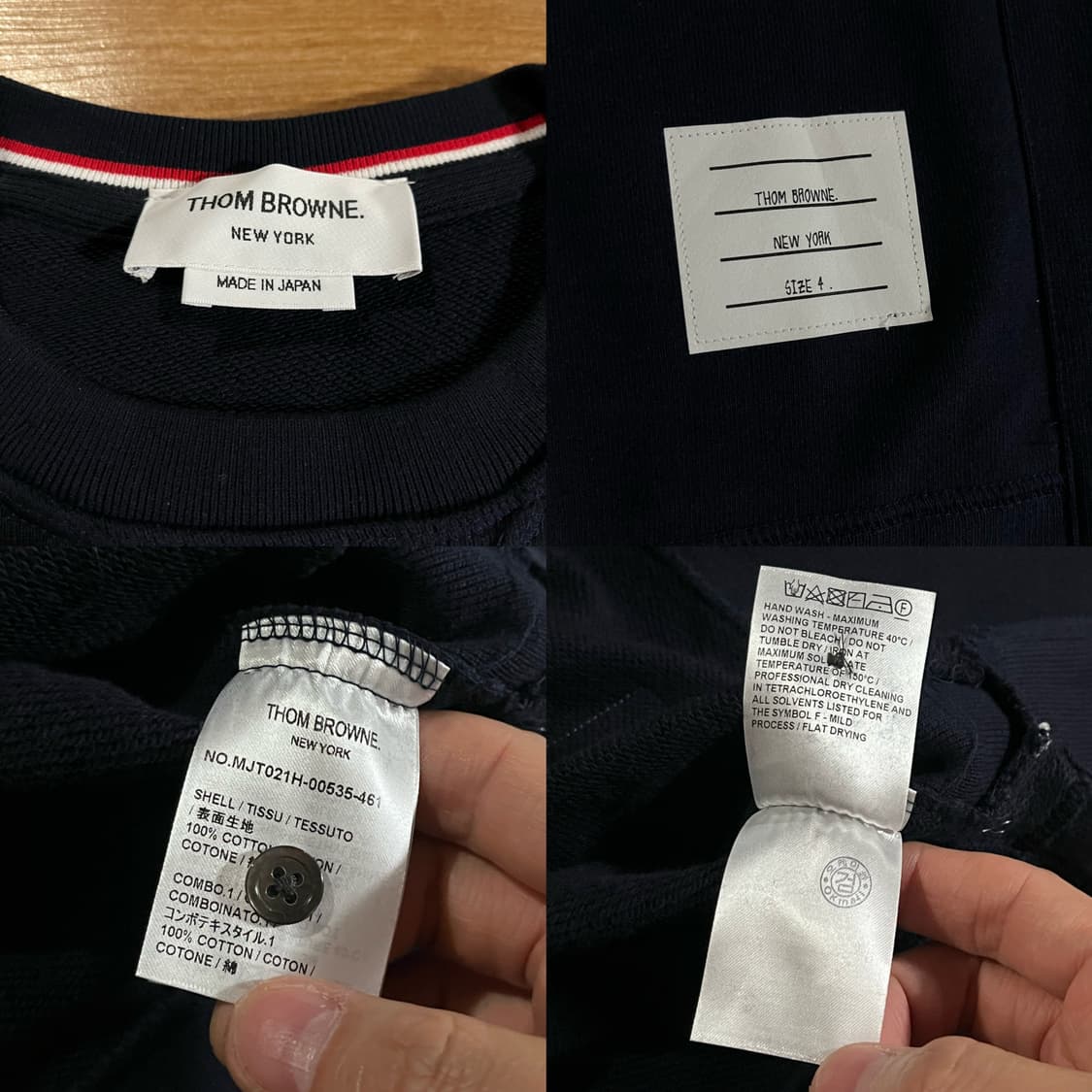 [103] 톰브라운 26ss 사선바 맨투맨 상품이미지10