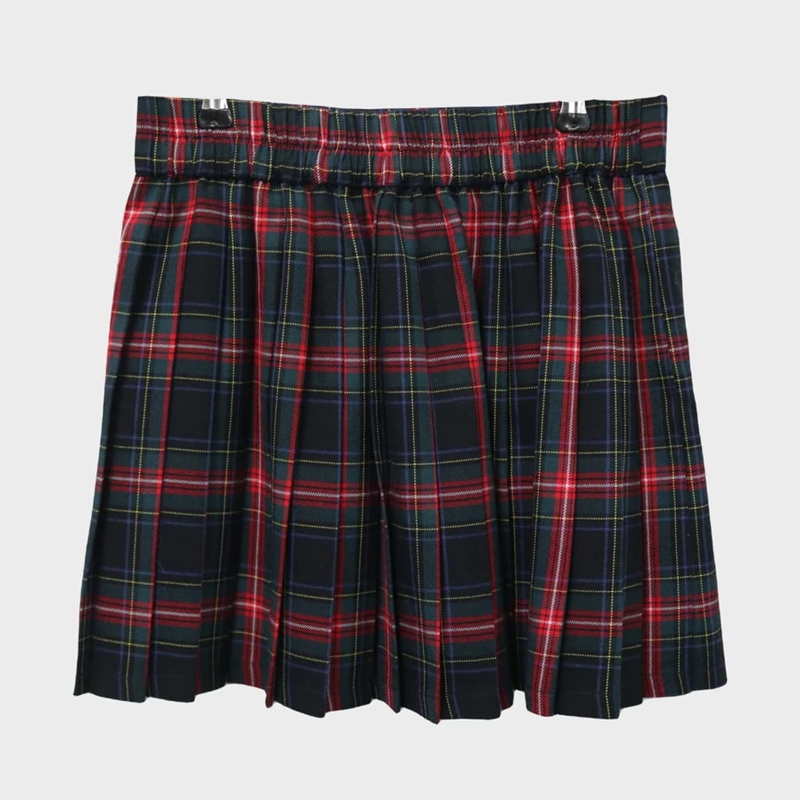 CLEF DE SOL 체크 프레피룩 플리츠 미니 스커트 63695 상품이미지2