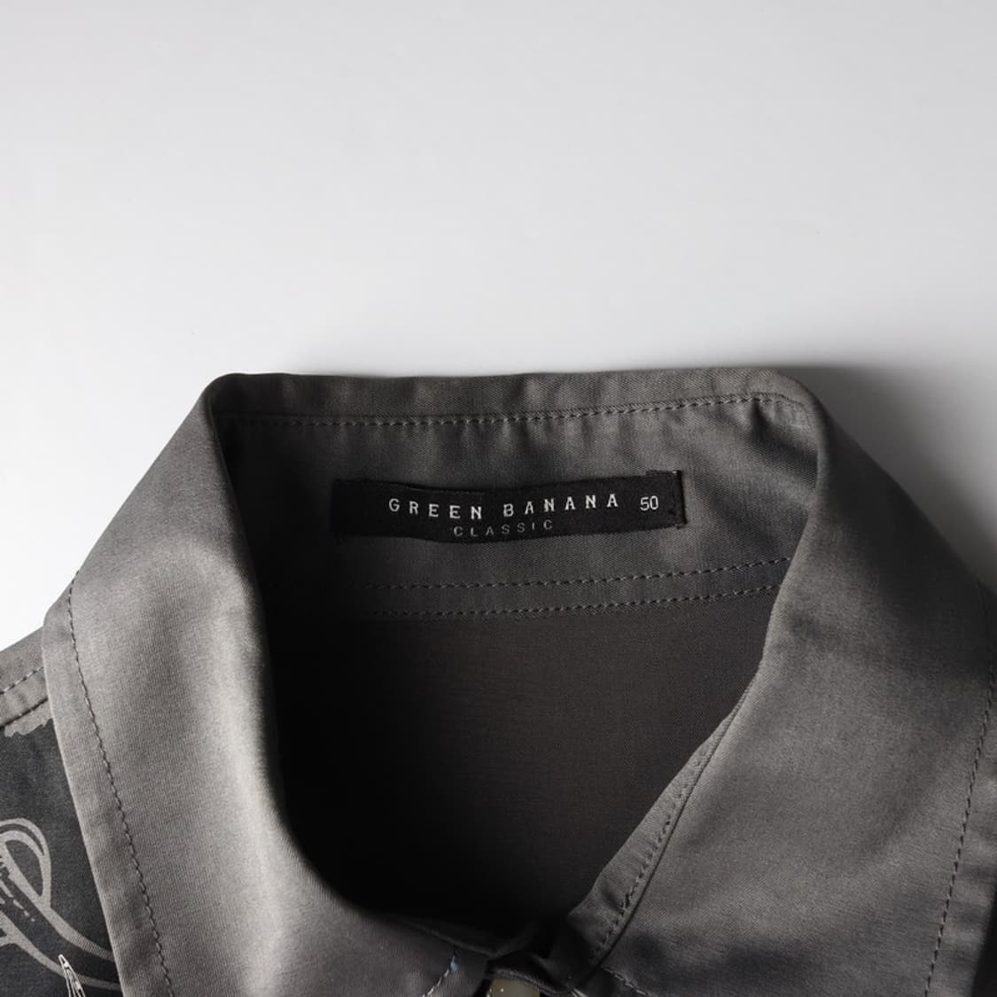 그린바나나 다크그레이 드래곤 자수 웨스턴 셔츠 상품이미지5