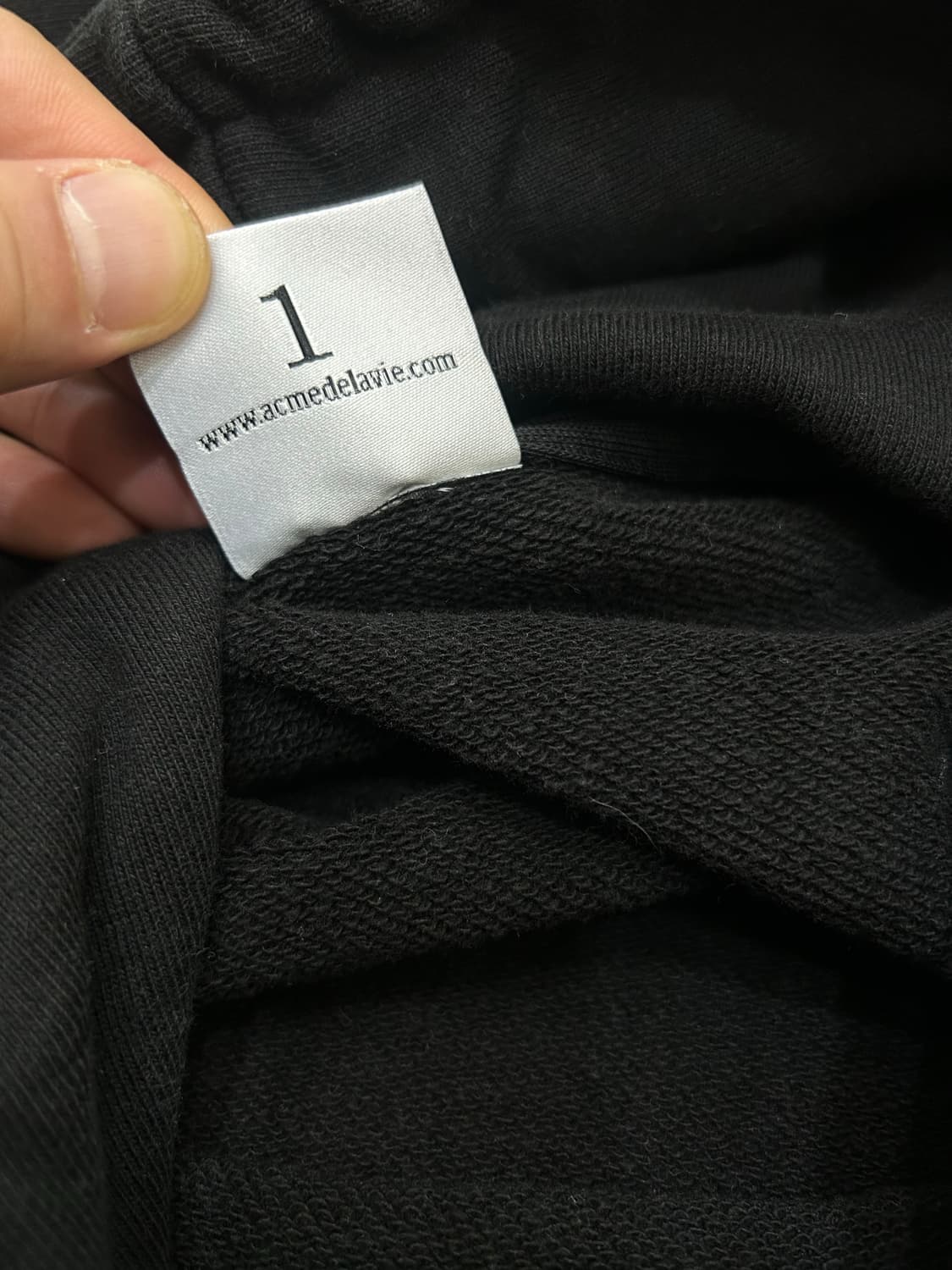 [1]아크메드라비 헤비코튼 프린팅 후드/블랙 상품이미지5