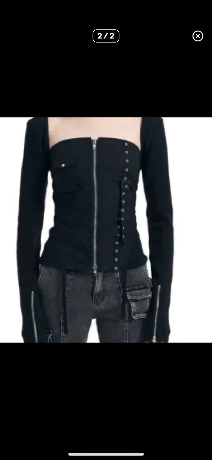 구함)))보헤미안서울 바이커탑 볼레로 상품이미지1