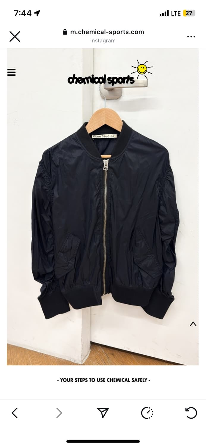 아크네스튜디오 봄버 자켓 네이비 S~M (케미컬스포츠) 상품이미지1