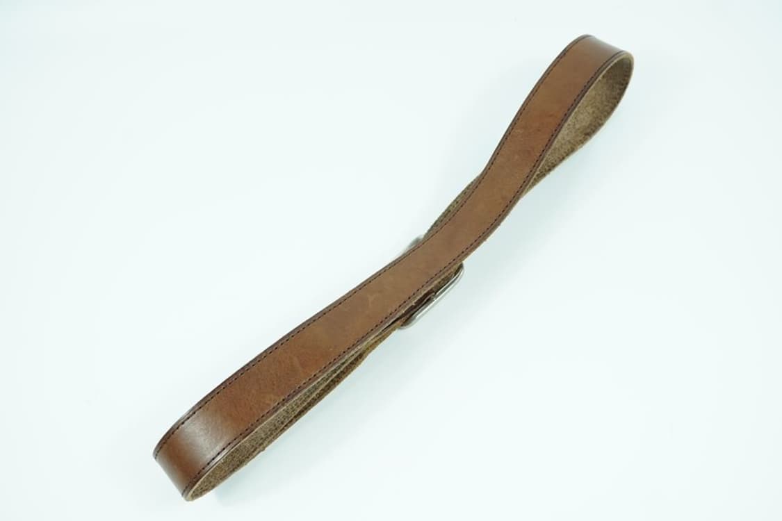 빈티지 무드 브라운 통가죽 벨트 상품이미지3