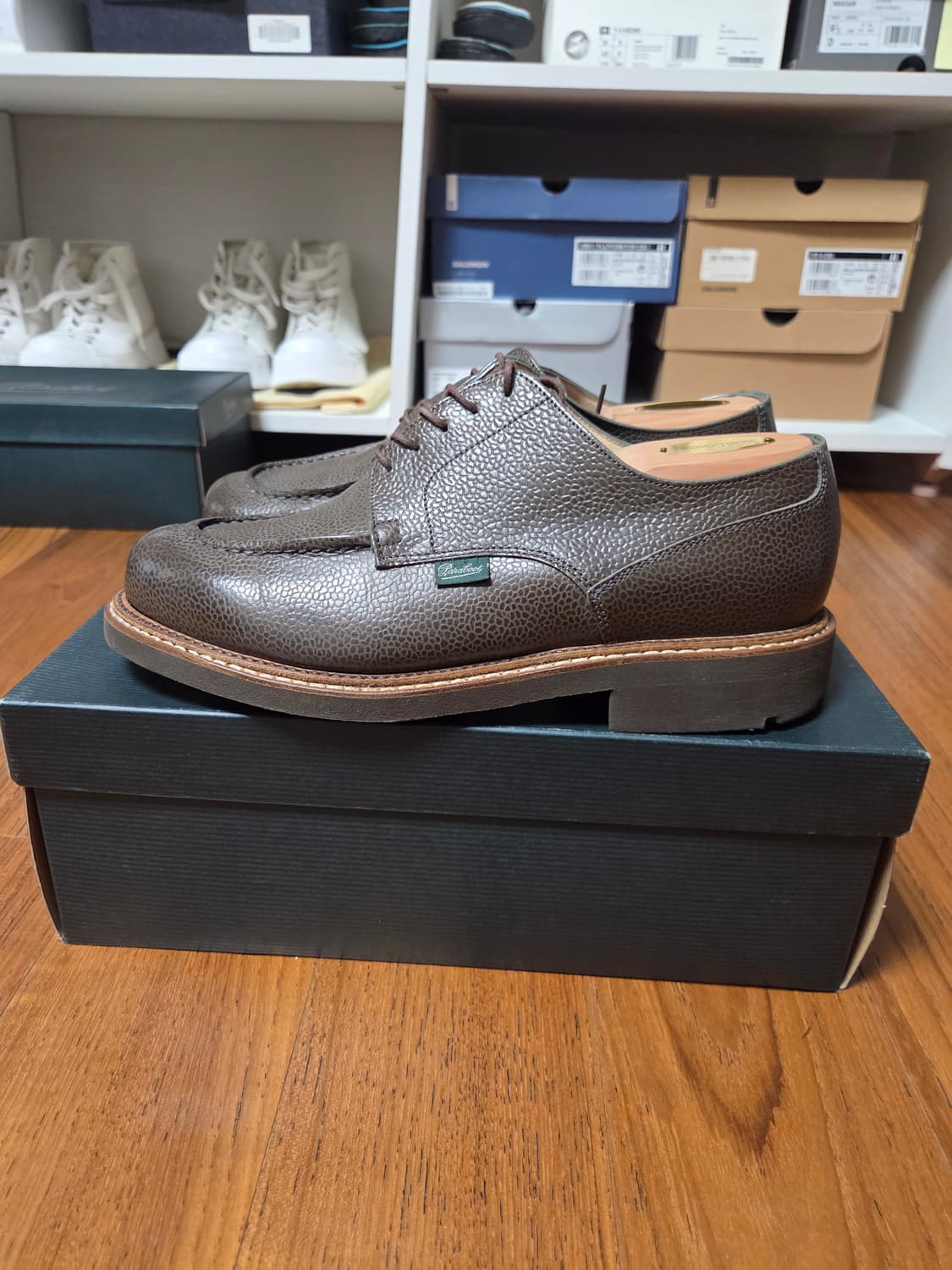 파라부트 샴보드 카키브라운 그래인레더 상품이미지5