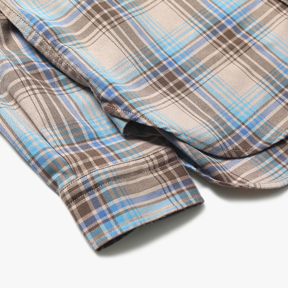  (새상품) BEAMS "Beige Check Shirts" 상품이미지7