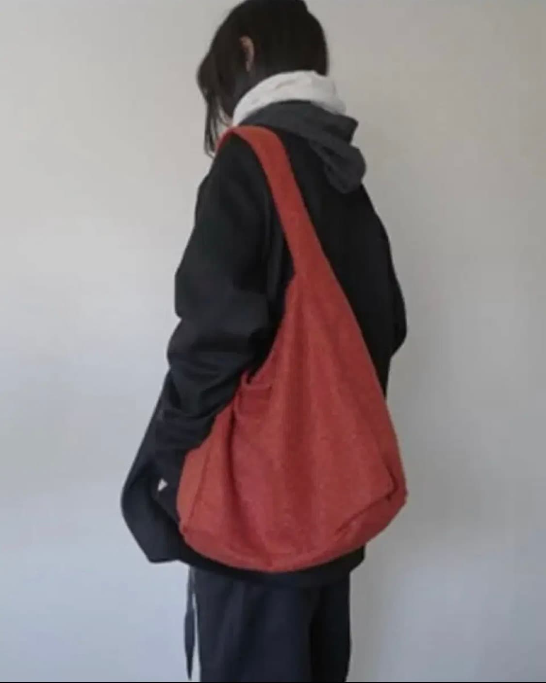 (새상품) 에프터먼데이 컬리 니트 부클 백 가방 파우치 세트 상품이미지1