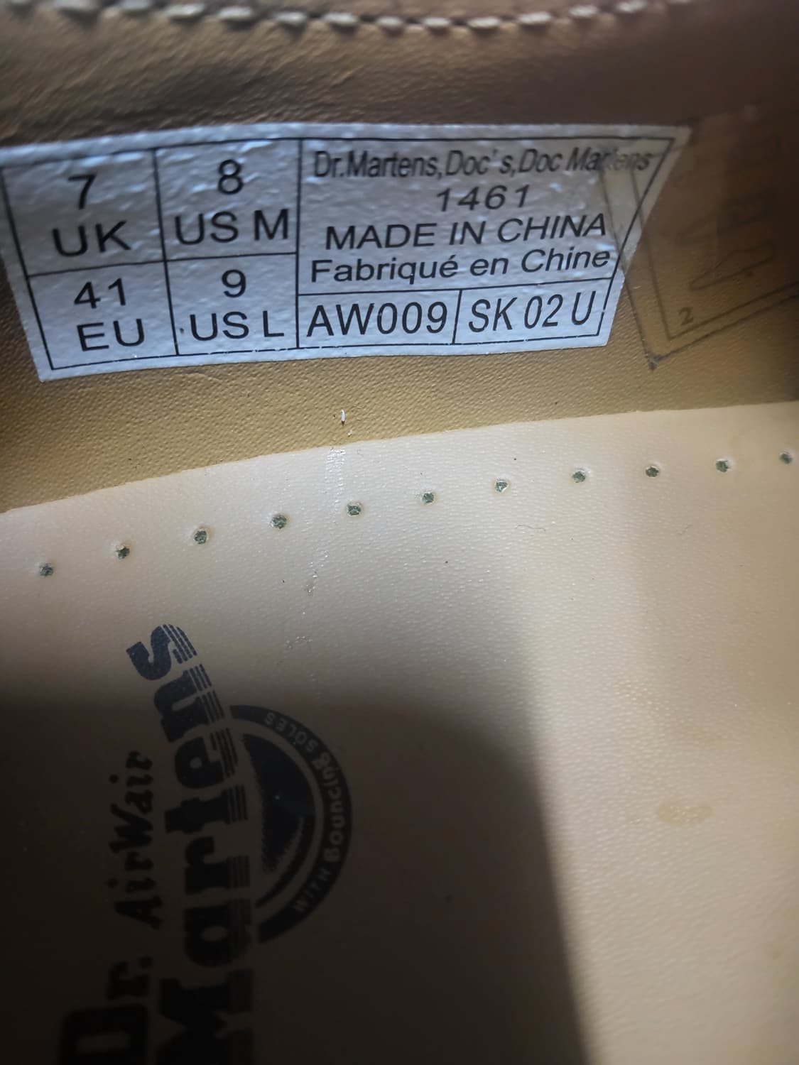 닥터마틴1461 모델 3홀 260사이즈  상품이미지2