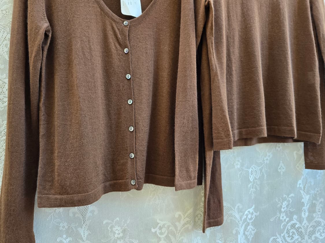 캐시미어 원단 과 실크 미사용품 상품이미지3