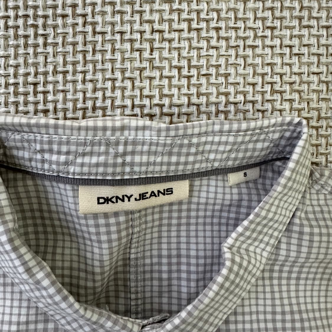 S DKNY 그레이 긴팔 체크 셔츠 0427D 상품이미지2