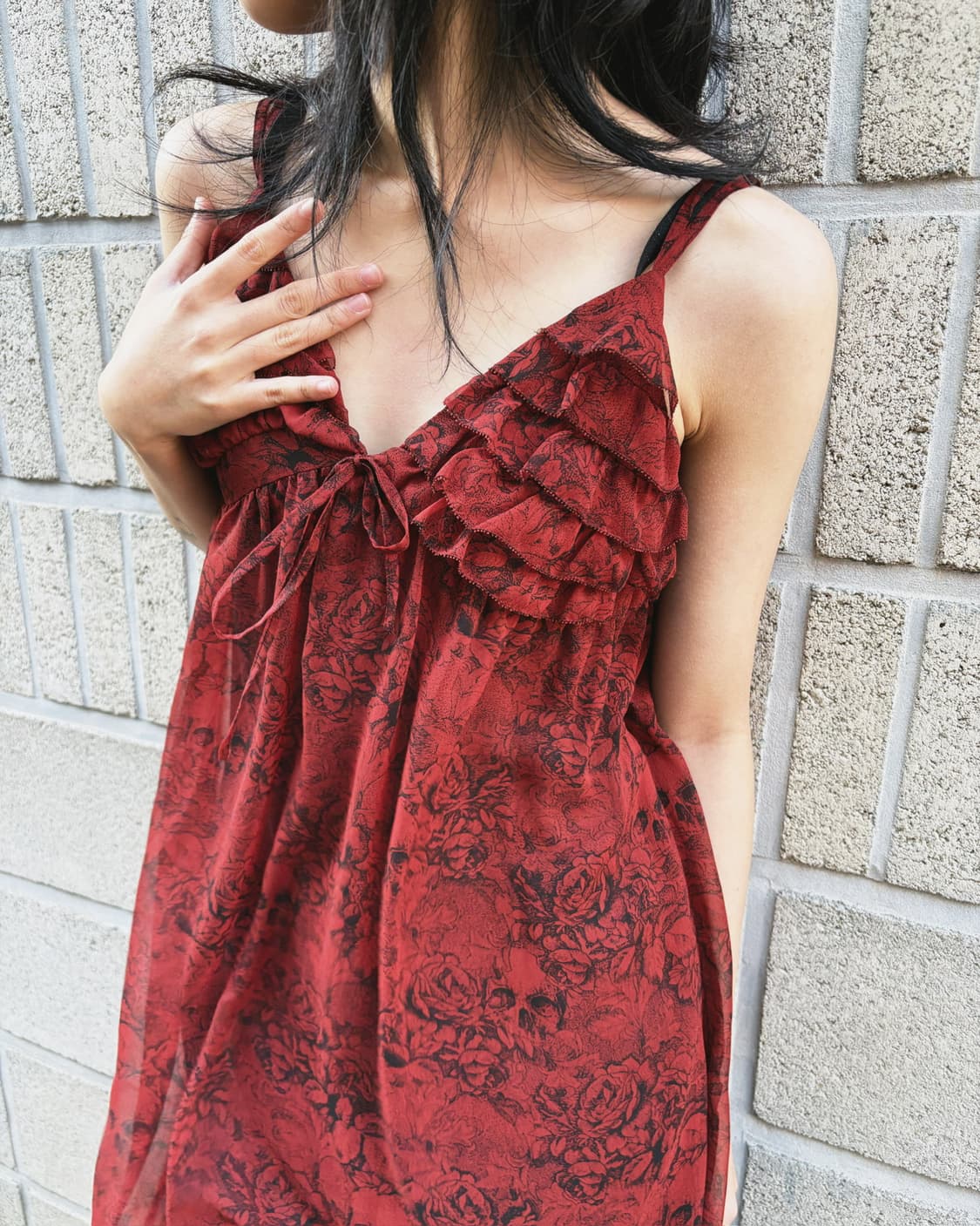 히스테릭 글래머 아카이브 패턴 슬리브리스 원피스 상품이미지7